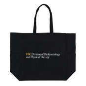 USC Trojans Division of Biokinesiology and Physical Therapy Large Pocket Black Tote Bag